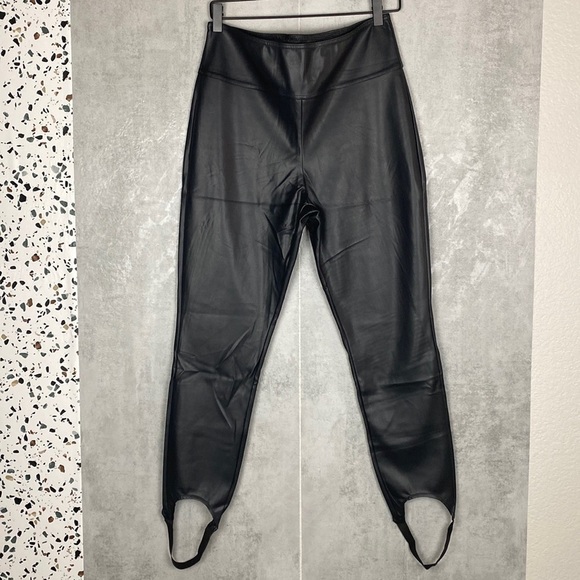 WeWoreWhat leather stirrup legging - Picture 2 of 8